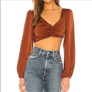 Nbd asymmetrical crop top